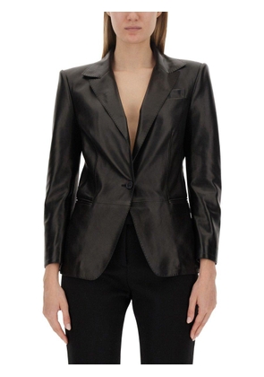 Tom Ford Single-Breasted Leather Jacket