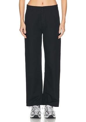 Carhartt WIP Pierce Straight Pant in Black - Black. Size 27 (also in 29, 30).