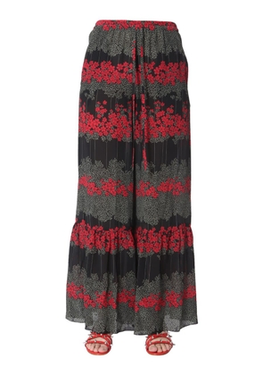 Red Valentino Dreaming Peony Print Trousers