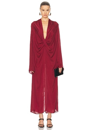 Interior The Desma Dress in Currant - Burgundy. Size M (also in S, XS).