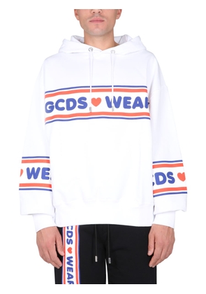 Gcds Cute Tape Logo Sweatshirt