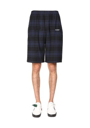 Off-White Shorts With Front Logo Print