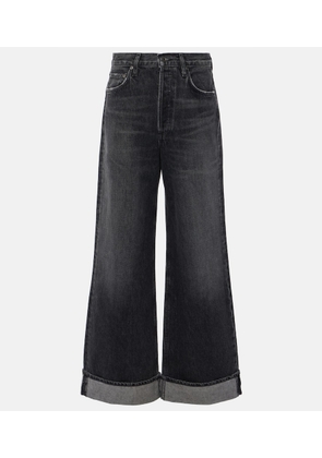 Agolde Dame high-rise wide-leg jeans