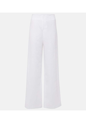 Faithfull Isotta high-rise linen straight pants