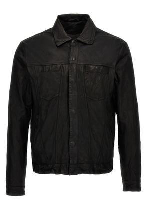 Giorgio Brato Trucker Leather Jacket