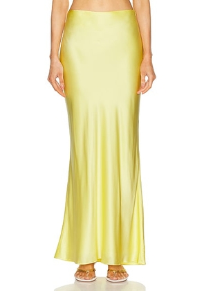 The Sei Wide Bias Maxi Skirt in Limoncello - Yellow. Size 0 (also in 2, 4, 6, 8).