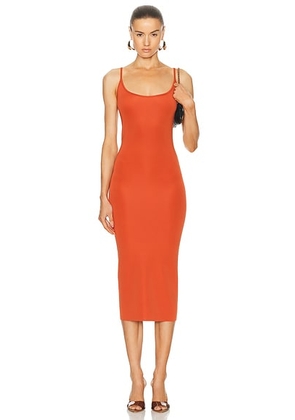 RICK OWENS LILIES Slip Dress in Tangerine - Orange. Size 38 (also in ).