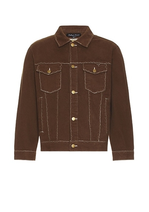 KidSuper Messy Stitched Work Jacket in Brown - Brown. Size L (also in M, S).