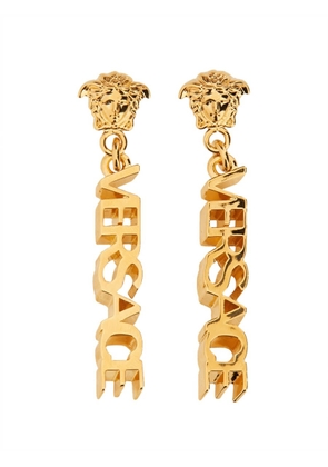 Versace Logoed Drop Earrings