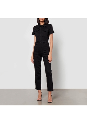 Good American The Fit For Success Stretch-Denim Jumpsuit - XS