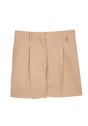 Burberry Logo Detailed Pleated Shorts