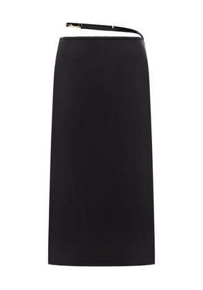 Jacquemus Logo Plaque Midi Skirt