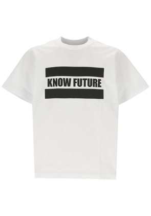 Sacai Slogan-Printed Crewneck T-Shirt
