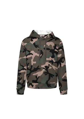 Valentino Camouflage Pattern Hoodie Sweatshirt