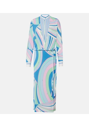 Pucci Layered belted printed tunic