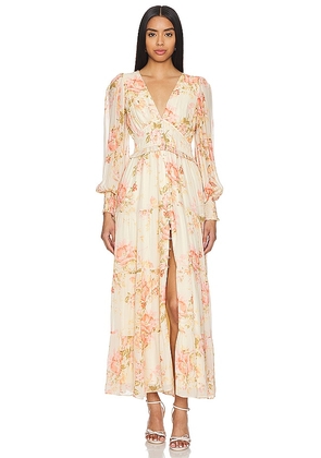 Yumi Kim Frida Dress in Cream,Rose. Size XS.