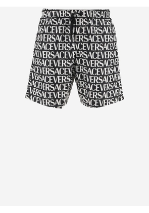 Versace All-Over Logo Print Swimsuit