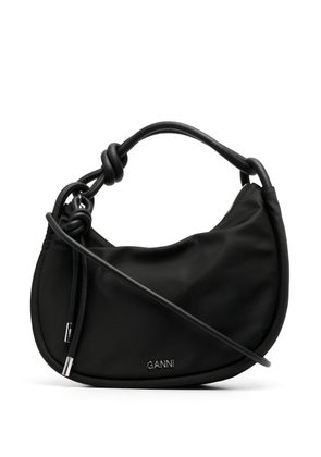 GANNI knotted top-handle bag - Black
