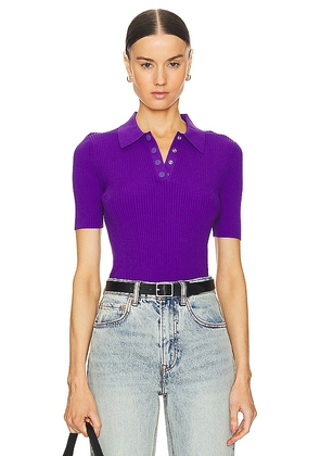 Theory Rib Polo in Purple. Size S, XS.