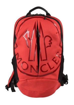 Moncler Logo Print Zipped Backpack