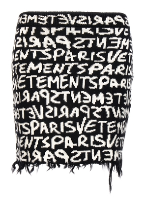 Vetements Graffiti Monogram Skirt