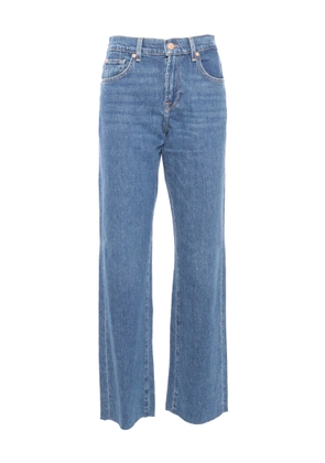 7 For All Mankind Womens Flared Leg Jeans