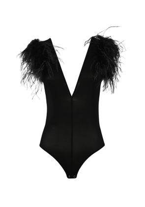 Pinko Buttafuoco Bodysuit With Feathers