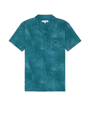 Vintage Summer Premium Camp Shirt in Dark Green. Size M, S, XL/1X, XXL/2X.