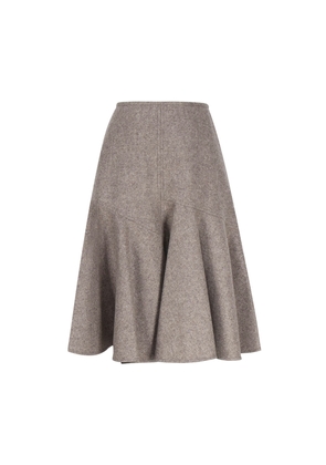 Bottega Veneta Wool Flannel Skirt