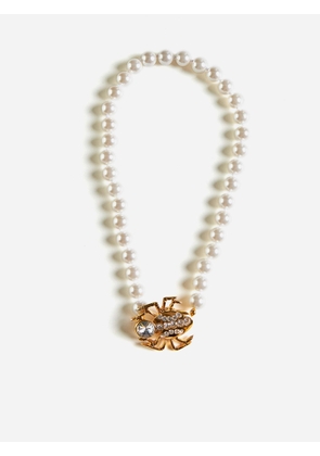 Alessandra Rich Spider Pearl Necklace