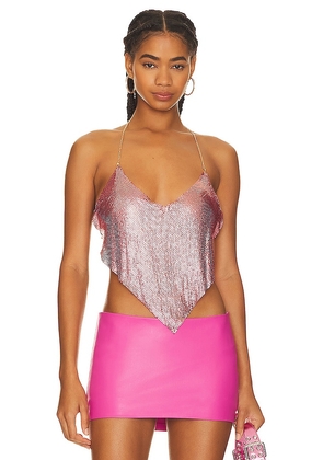 8 Other Reasons Chain Halter Top in Pink.