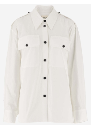 Khaite Cotton Shirt With Contrasting Buttons
