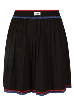 Gcds Pleated Knit Skirt