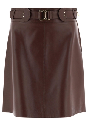 Chloé Leather Mini Skirt