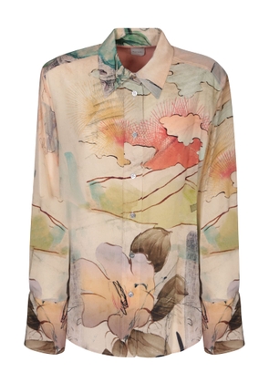 Paul Smith Pink/multicolor Print Shirt