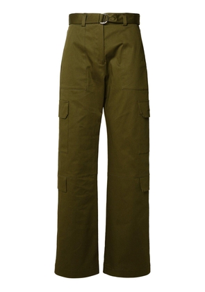 Straight-Leg Belted Cargo Trousers Msgm