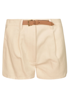 Prada Belted Cropped Shorts