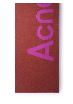Acne Studios Fuchsia Wool Blend Scarf