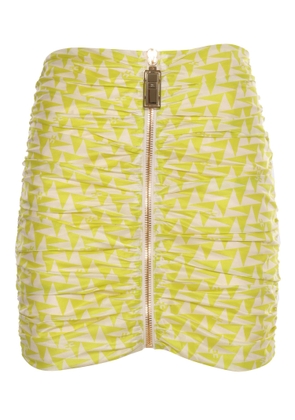 Elisabetta Franchi Yellow Skirt With Zip