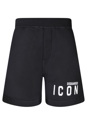 Dsquared2 Be Icon Relax Black Shorts
