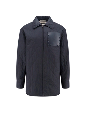 Valentino Stud Detailed Zip-Up Jacket
