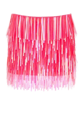 Sportmax Fluo Pink Sequins Mini Skirt