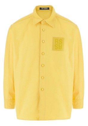 Raf Simons Logo Patch Buttoned Denim Shirt
