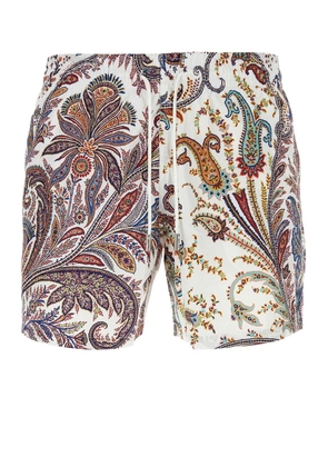 Etro Paisley-Printed Swim Shorts