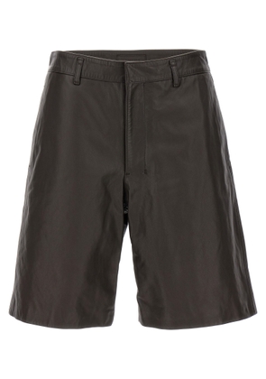 Lemaire Leather Bermuda Shorts