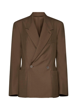 Lemaire Straight-Hem Double-Breasted Blazer