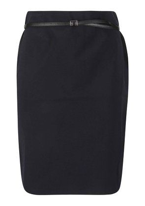 16Arlington Delta Midi Skirt With Leather Belt