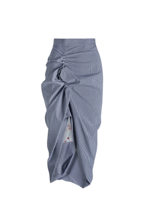 Vivienne Westwood Gray Gathered Midi Skirt