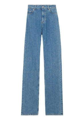 Burberry high-waist straight-leg jeans - Blue