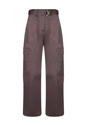 Msgm Brown Cargo Trousers